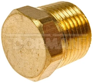 Enchufe de tubo de latón de cabeza hexagonal SAE 3/8" NPT rosca macho DORMAN 321216.1 (785-424D) - Imagen 1 de 2