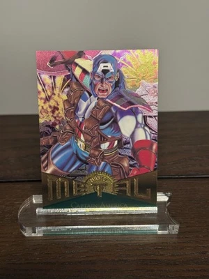 1995 Marvel Metal Captain America #11 – Gem Condition / Gradable - Image 1 of 4