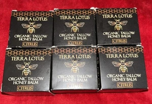 (6) Terra Lotus Organic Tallow Honey Balm CITRUS Moisturizing Cream - 2 oz NEW!! - Picture 1 of 2