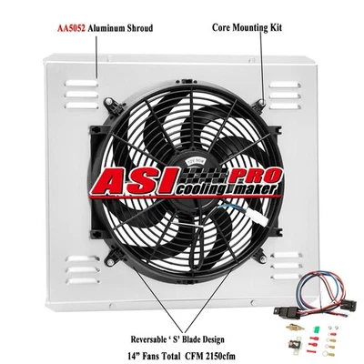 Алюминиевый вентилятор плащаницы радиатора для Chevy C20 G10 G20/GMC C1500 G1500 85-93 - Изображение 1 из 4