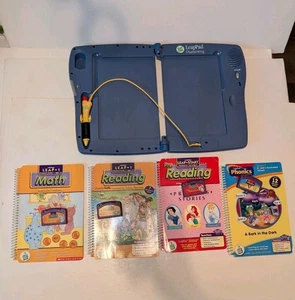 Leap Pad Plus Writing Learning System Leap Frog Plus 4 Game Cartridges & Books - Picture 1 of 13