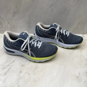 Asics Gel-Cumulus 22 Damen-Laufschuhe blau weiß & gelb Fitnessstudio – UK-Größe 6 - Bild 1 von 8