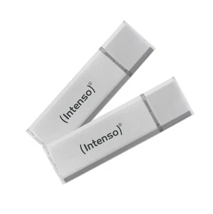 Intenso Ultra Line 2x 64GB Memory Stick USB 3.2 Gen 1x1 Silver 2x 64 GB - USB 3. - Picture 1 of 6