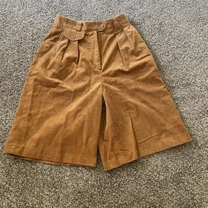 Vintage Giorgio Sant Angelo Sammlerstück Cord hohe Taille plissierte Shorts 6 - Bild 1 von 7