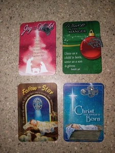Lotto spille miste F di 4, spille Natale - Foto 1 di 1