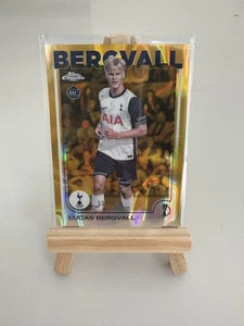 2024-25 Topps Chrome UCC - Lucas Bergvall Rookie # 112 Gold Lava Refractor /50 - Bild 1 von 2