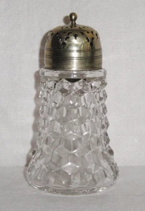 Fostoria Muffineer ~ amerikanisch ~ Zuckerstreuer ~ verzierter Deckel/Top ~ Gewürzbehälter - Bild 1 von 12