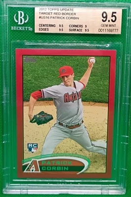 PATRICK CORBIN RC - 2012 Topps Update US16 RED BORDER SSP - BGS 9.5 (POP 1/1) - Image 1 of 2