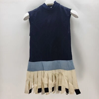 Top tejido sin mangas multicolor con flecos talla 32 pulgadas Edun para mujer Foto 1 de 4