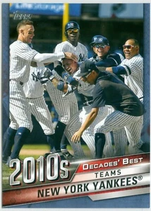 2020 Topps Series 1 Decade's Best Blue Parallel DB-82 New York Yankees - Picture 1 of 1