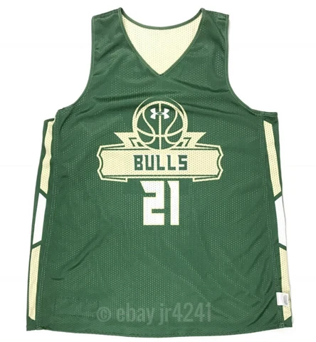 Under Armour Women’s USF Bulls Reversible Basketball Jersey Sz. XL NEW #21 Cover