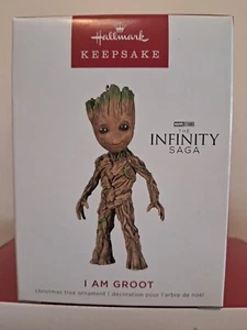 Ornamento Hallmark Keepsake 2022 I Am Groot Marvel Infinity nuovo con scatola spedizione gratuita - Foto 1 di 1