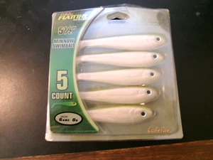 Cabela's Flat Tire 5 1/2" Swimbaits 5ct NIP Game On - Picture 1 of 2