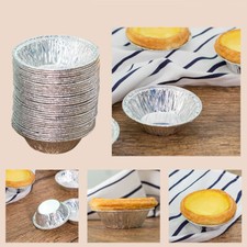 100* stampo crostata all'uovo vassoio lamina monouso custodie per muffin lattine crostata all'uovo set torta sottile
