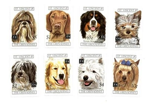 St. Vincent 1994 SC# 2087-94 Dogs, Terrier, Golden, Pet - Set of 8 Stamps - MNH - Picture 1 of 1