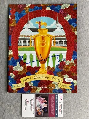 JOCKEY BRIAN HERNANDEZ JR SIGNED 2024 KENTUCKY DERBY PROGRAM MYSTIK DAN- JSA 565 - Image 1 of 4