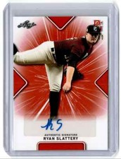 2021 Leaf Perfect Game National Showcase Orange Ryan Slattery Auto /30 #BA-RS3