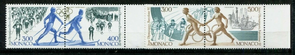 Mónaco 1758-1759 ab pares, MNH, Juegos Olímpicos Albertville-1992. Cross country x34880 Foto 1 de 1