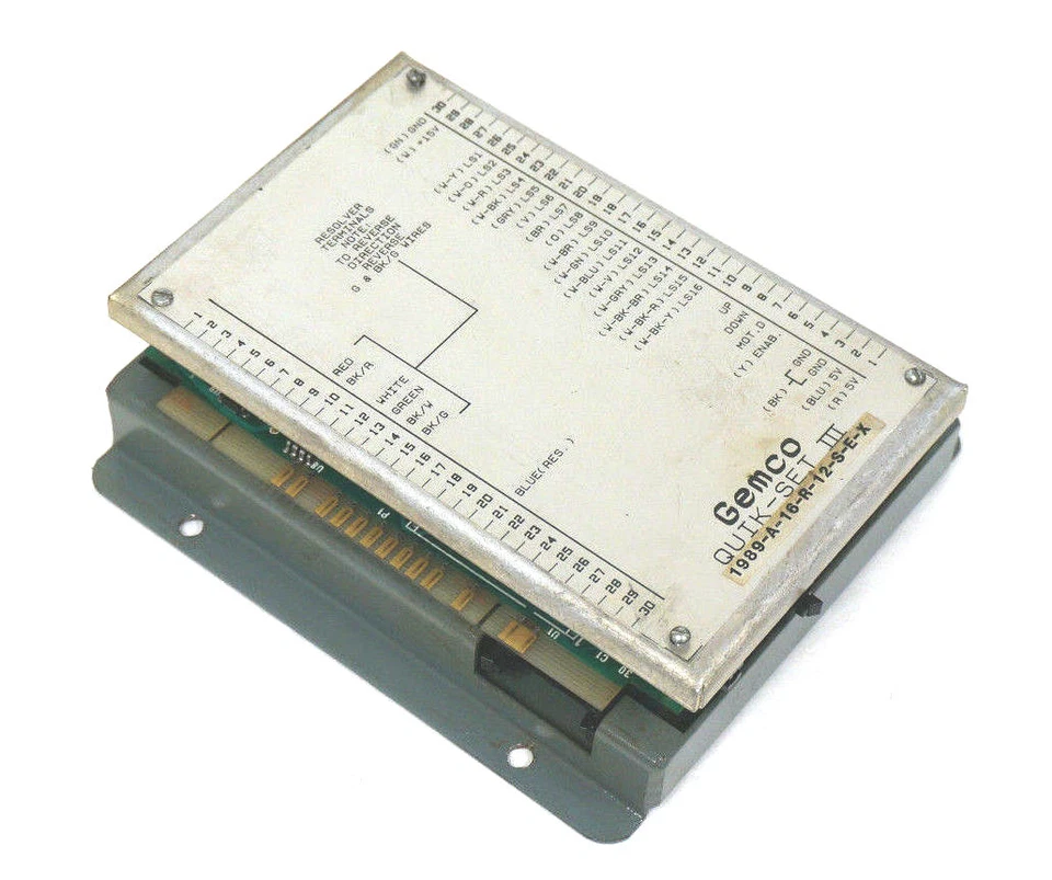 USED GEMCO 1989-A-16-R-12-S-E-X QUIK-SET III RESOLVER MODULE 1989A16R12SEX - Image 1 of 3