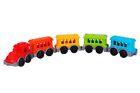 Toy Train With Wagons Set ECO Plastic Toddler For 3 4 5 6 7 8 Years Old 9116