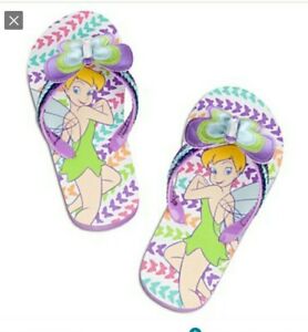 New Disney Tinker Bell girl Flip Flop Size 13