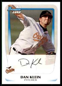 2011 Bowman Prospects Dan Klein #BP67 Baltimore Orioles