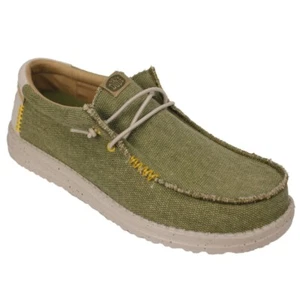 Hey Dude Herren Schuhe Canvas Wally Coastline grün HD40952 337 olive - Picture 1 of 7