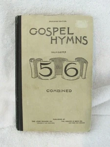 Vintage Gospel Hymns Numbers 5 and 6 Combined Excelsior Edition John Church - Picture 1 of 12