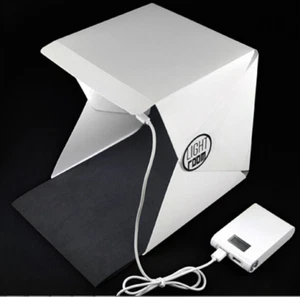 LED Light Room Photo Studio Photography Lighting Tent Backdrop Cube Boxes - Picture 1 of 2