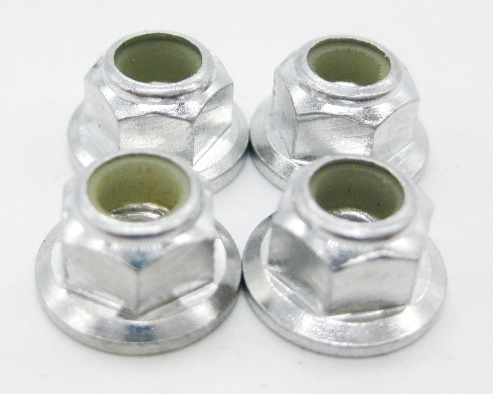 4xM4 Wheel Nuts Nylon Anodised Aluminium Flanged For RC Tamiya/ Traxxas/ HPI ect - Image 1 of 1