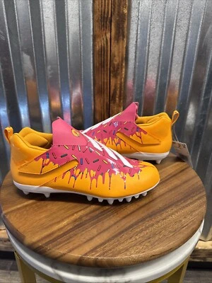 Adidas Simpsons X Freak Spark J Donut Orange Football Cleats Size 6y New No Box - Image 1 of 4