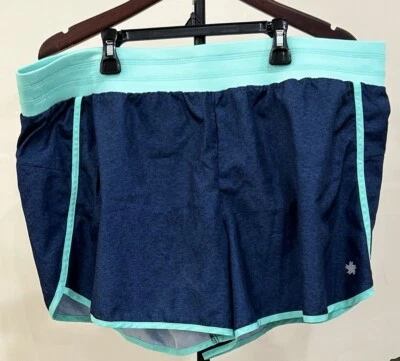 TEK GEAR DRYTEK Women's Shorts Workout Size 1X Blue Athletic Lined Pull-On EUC - Image 1 of 4