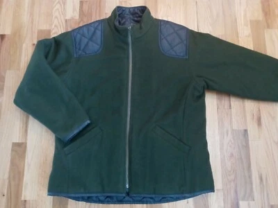 Woolrich Women’s Wool Reversible Quilted Nylon Jacket Medium Green — 第 1/4 张图片