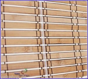 Rollo Raffrollo Faltbehang Sonnenschutz Bambus Holz - Bild 1 von 4