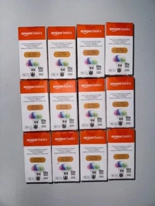 "12 Pack" Amazon Basics 7.5W2.4 GHz WiFi Color Changing Smart A19 LED Light Bulb - Picture 1 of 2