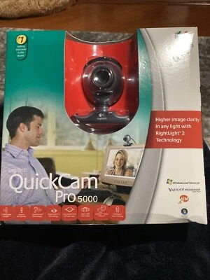 Logitech QuickCam Pro 5000 Webcam NEW in Box - Image 1 of 3