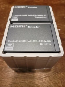 1080P HDMI Network Extender Over Single Cable CAT5E/6 Bi-directional IR Control - Picture 1 of 4