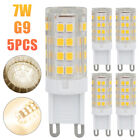 5Pc G9 7W Warm White Corn Bulb Lamp Lights 6000K 2835 51-Smd Daylight Home Light