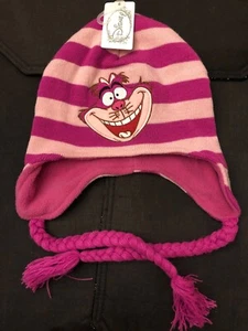Mädchen rosa Streifen peruanische Beanie Kind Disney Alice & Wunderland - Grinsekatze - Bild 1 von 6