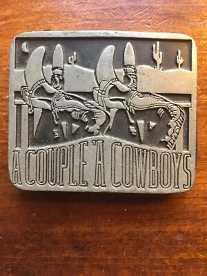 Hebilla vintage - Bladon Australia. Un par de vaqueros. Foto 1 de 4