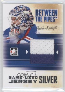 2010-11 ITG Between the Pipes Game-Used Silver Jersey /30 Henrik Lundqvist HOF