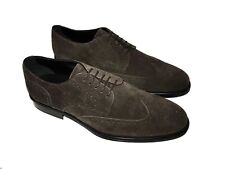 Tod’s Suede Wingtip Oxford Derby Shoes Men’s Size US 10.5 Made in Italy - NEW