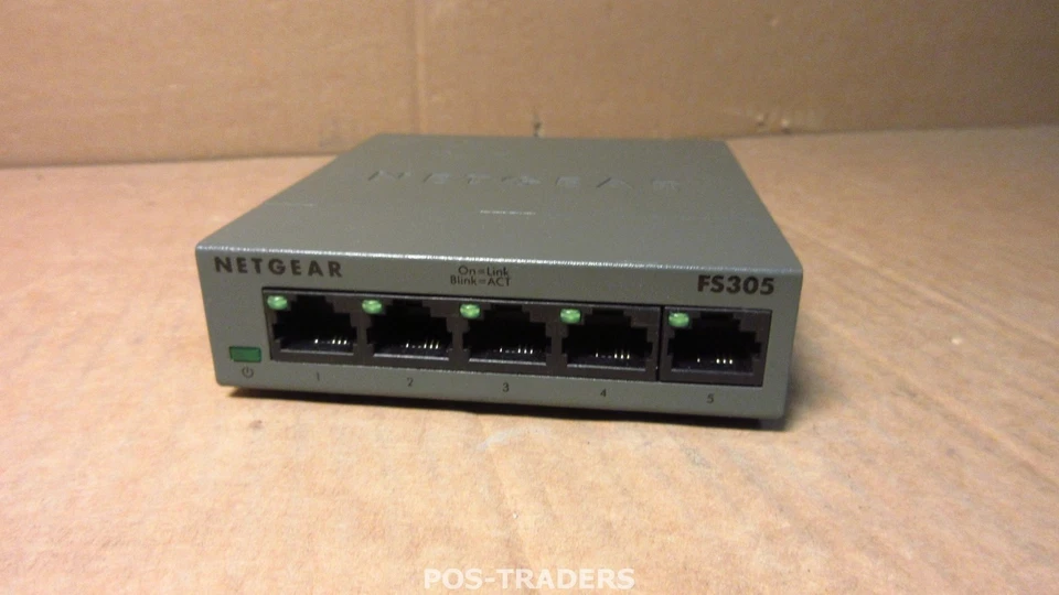 Netgear FS305 FS305-100 5 Port Fast Ethernet 10/100 Mbps Switch EXCL PSU - Bild 1 von 3