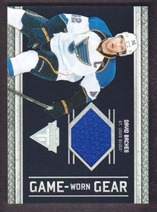 2011-12 Panini Titanium Hockey Game Worn Gear Jersey #95 David Backes