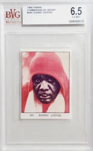 1966 Panini Champions Dello Sport #391 Sonny Liston Rookie Card RC BGS BVG 6.5 - Bild 1 von 2