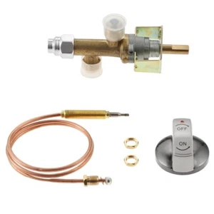 1/2 PSI Brass Propane Gas Control Valve Assembly For BBQ Grill Fire Pit Heater - Picture 1 of 12
