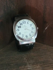 Vintage Men's Watch Charles Raymond Quartz Water Resistant Watch Untested - Afbeelding 1 van 8