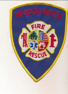 WOODHAVEN FIRE & RESCUE DEPARTMENT PATCH 5 1/4" - Picture 1 of 2