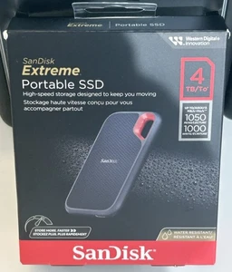 SanDisk Extreme V2 4TB USB-C SDSSDE61-4T00-G25 tragbare externe NVMe SSD - Bild 1 von 6