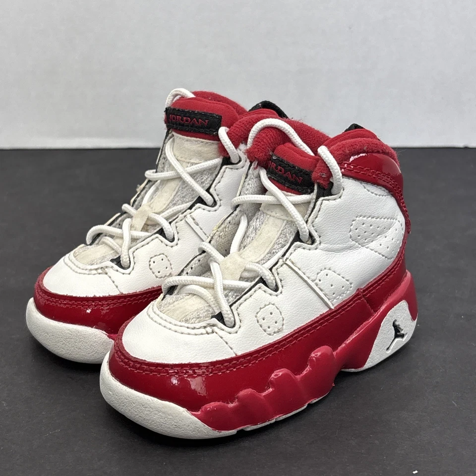 Nike Air Jordan 9 Retro TD 401812-160 White/Black-Gym Red Size 4C Toddler - Изображение 1 из 4